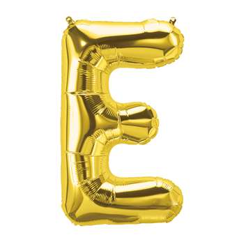 16&quot; Foil Balloon Gold Letter E, PBN59442