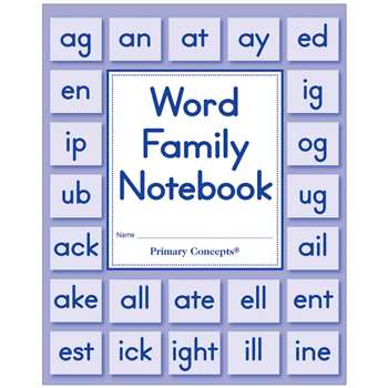 Word Family Notebook Set Of 5, PC-3900