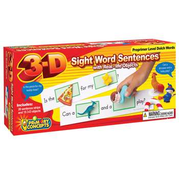 3-D Sight Word Sentences Preprimer Level Dolch Wor, PC-5280