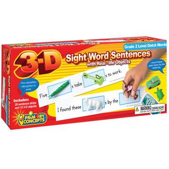 3-D Sight Word Sentences Grade 2 Level Dolch Words, PC-5283