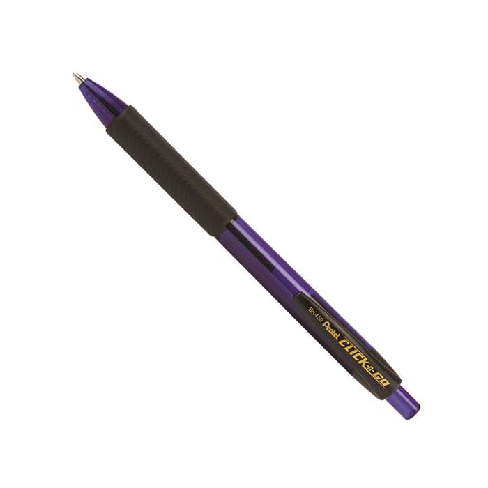 Click N Go Blu Retractble Ballpoint Pen Medium Lin, PENBK450CC