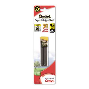 Pentel Hb Super Hi Polymer 0.9Mm Black 30 Leads By Pentel Of America