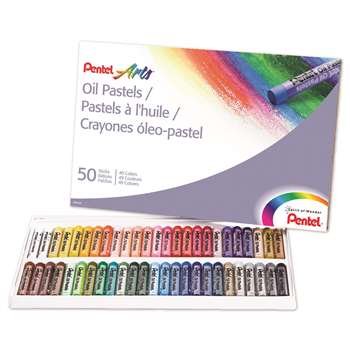 Pentel Oil Pastels 50 Count By Pentel Of America