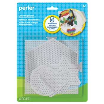 Basic Shapes Clear Pegboards 5Pk Small & Large, PER22750