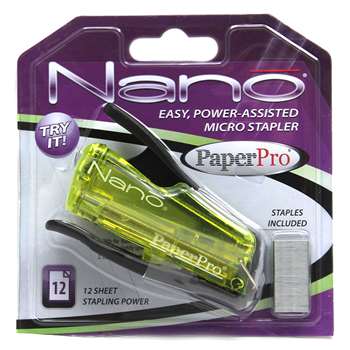 Paperpro Nano Miniature Stapler Translucent Green , PPR1811BN