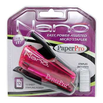 Paperpro Nano Miniature Stapler Translucent Pink (, PPR1813BN