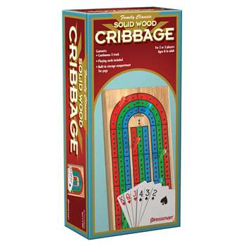 Folding Cribbage With Cards In Box Sleeve By Pressman Toys