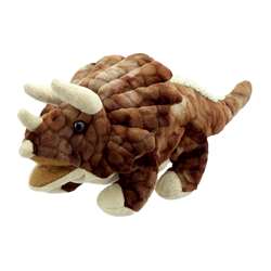 Baby Dinos Puppets Triceratops Brwn, PUC002903