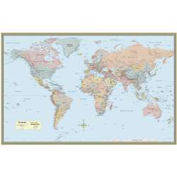 World Map Laminated Poster 50 X 32 By Barcharts