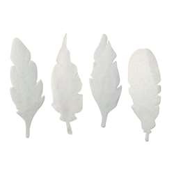 Color Diffusing Paper Feathers 80Pk, R-24916