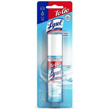 Lysol Crisp Linen Disinfectant Spray To Go - RAC79132