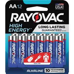 Rayovac High Energy Alkaline AA Batteries - RAY81512K