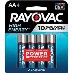 Rayovac High Energy Alkaline AA Batteries - RAY8154T