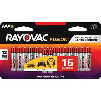 Rayovac Fusion Alkaline AAA Batteries - RAY82416LTFUSK