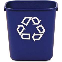 Rubbermaid Commercial 13 QT Standard Deskside Recycling Wastebasket - RCP295573BE