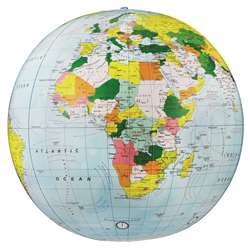 Political-Inflate Globe 16 Es 16 By Replogle Globes