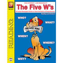 The 5 Ws 3Rd Grade Reading Level By Remedia Publications