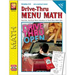 Drive Thru Menu Math Add & Subtract Money By Remedia Publications