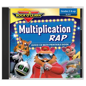 Rock N Learn Multiplication Rap Cd, RL-403
