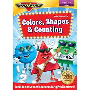 Colors Shapes & Counting Dvd By Rock N Learn