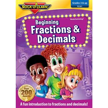 Beg Fractions Decimals On Dvd By Rock N Learn