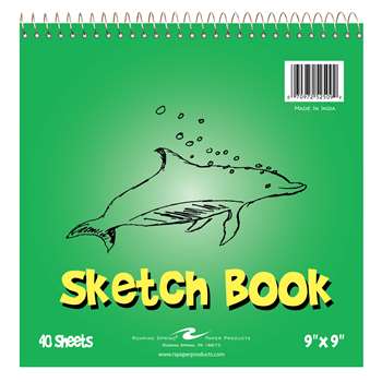 Kids Sketch Book 9X9 40 Sheets, ROA52509