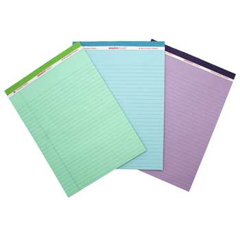 Legal Pad Standard Assorted 3 Pack Orchid Blue And, ROA74100