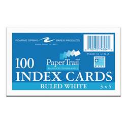 Index Cards 3x5 Ruled, ROA74804