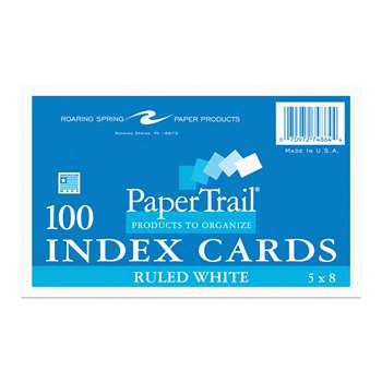 Index Cards 5x8 Ruled, ROA74864