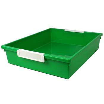 6 Qt Green Tattle Tray W Label Hold, ROM53505