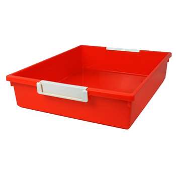 6Qt Orange Tattle Tray W Label Hold, ROM53509