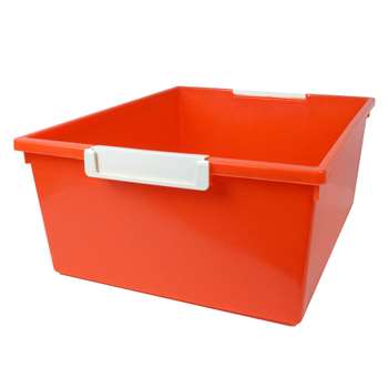 12Qt Orange Tray W Label Hold Tattle, ROM53609