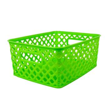 Small Lime Woven Basket, ROM74015