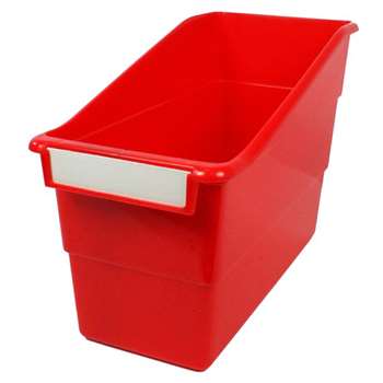 Red Shelf File With Label Holder Standard, ROM77202