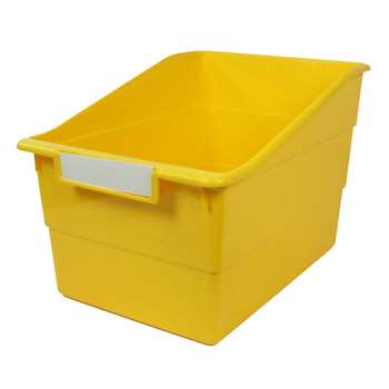 Wide Yellow File With Label Holder, ROM77303