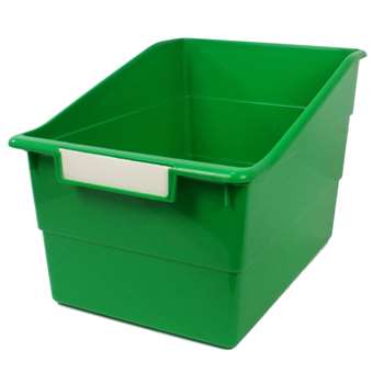 Wide Green File With Label Holder, ROM77305