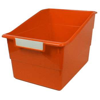 Wide Orange File With Label Holder, ROM77309
