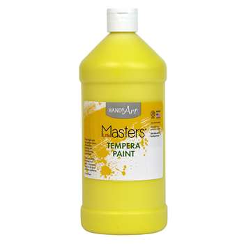 Little Masters Yellow 32Oz Tempera Paint By Rock Paint / Handy Art
