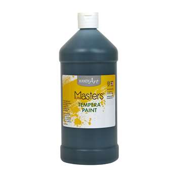 Little Masters Black 32Oz Tempera Paint By Rock Paint / Handy Art