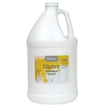 Little Masters White 128Oz Tempera Paint By Rock Paint / Handy Art