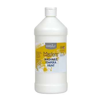 Little Masters White 32Oz Washable Paint By Rock Paint / Handy Art