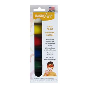 Handy Art 3/4Oz 6/Set Washable Face Paint Kit Bott, RPC882550J