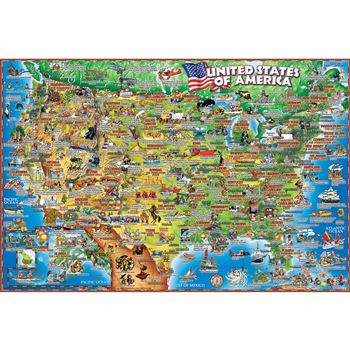 Us Illustrated 250Pcs Jigsaw Puzzle, RWPDP10