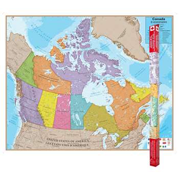 Hemispheres Laminated Map Canada, RWPHM06