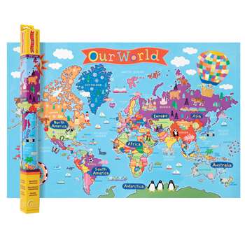 World Map For Kids, RWPKM01