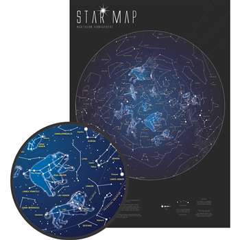 Glow &quot; The Dark Star Map, RWPMI03