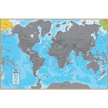 Scratch Off World 24X36&quot; Wall Map, RWPSCR01