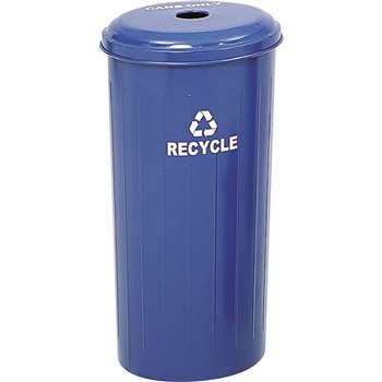 Safco Recycling Receptacle with Lid - SAF9632BU