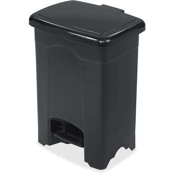 Safco Plastic Step-on 4-Gallon Receptacle - SAF9710BL