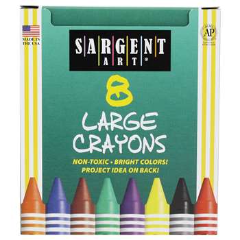 Shop Crayons Large Tuck Box 8 Ct - Sar220561 By Sargent Art